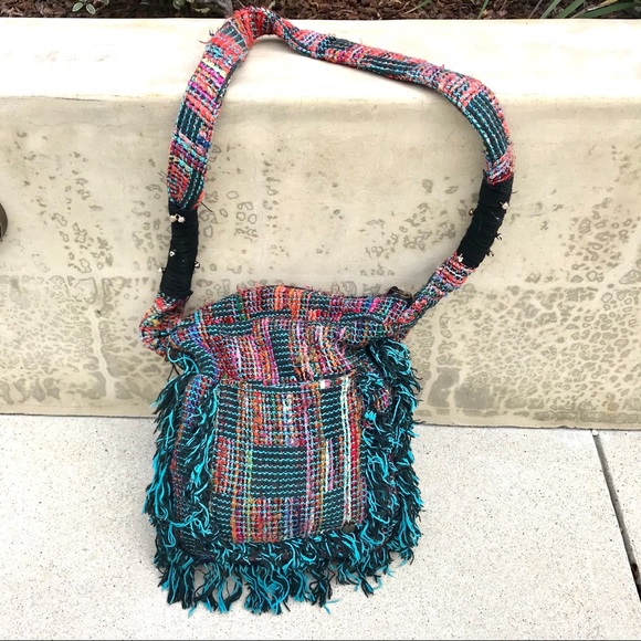 Billabong Handbags - Billabong BIG BOHO tapestry crossbody purse FRINGE